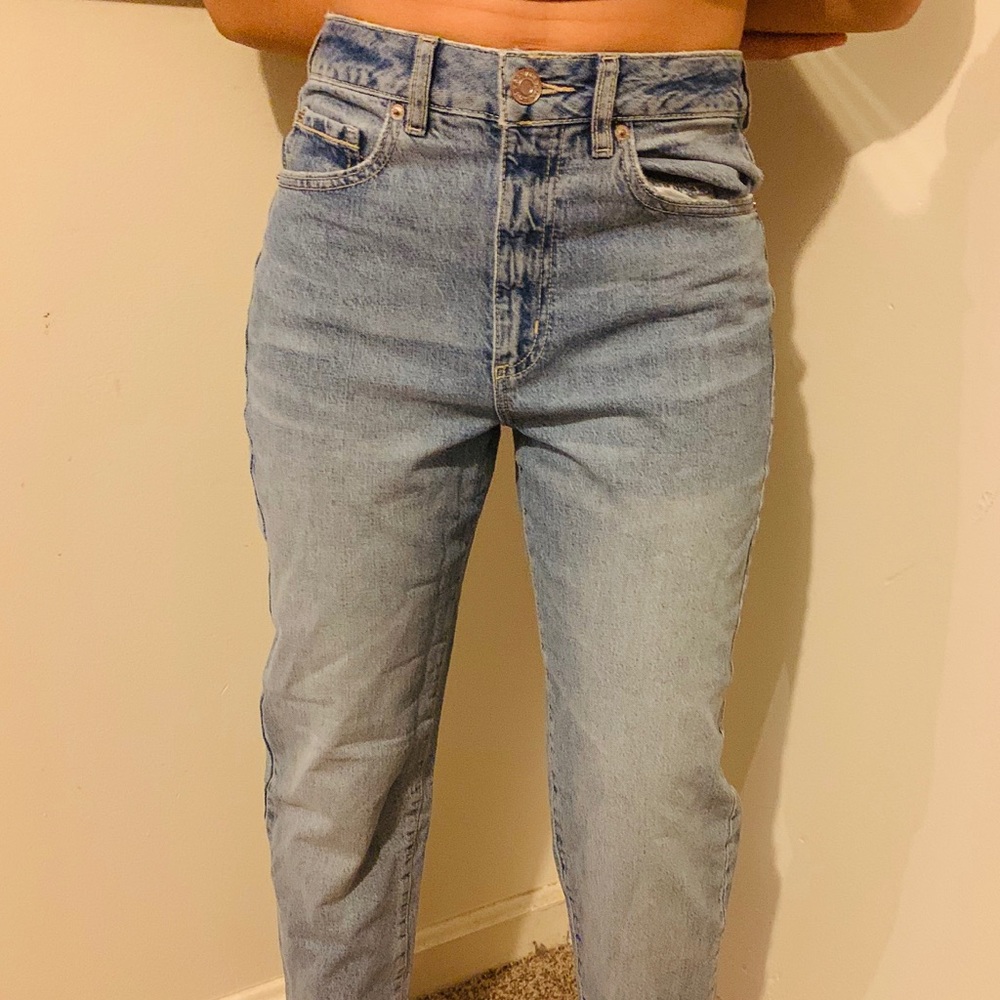 Cut off Mom jeans